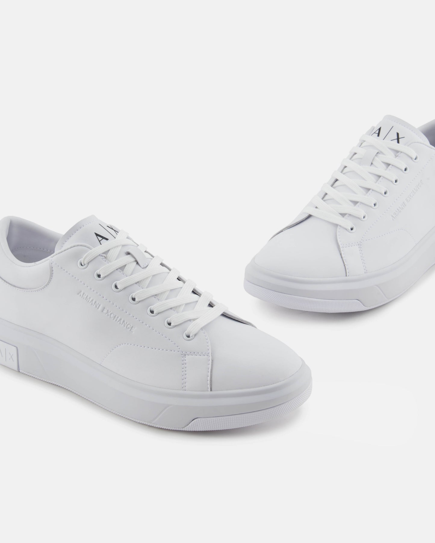 Mens Leather Sneakers - Optical White 00152