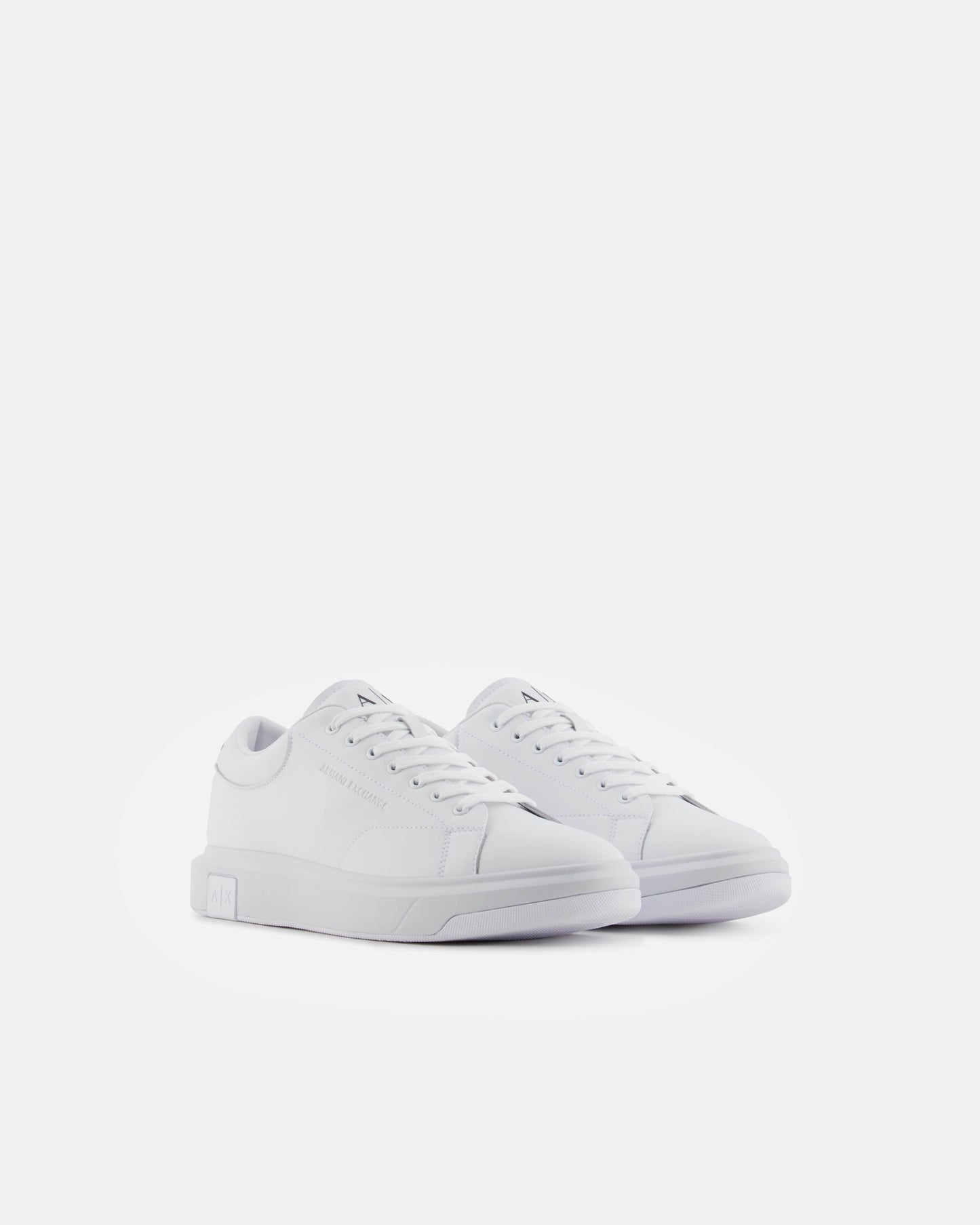 Mens Leather Sneakers - Optical White 00152