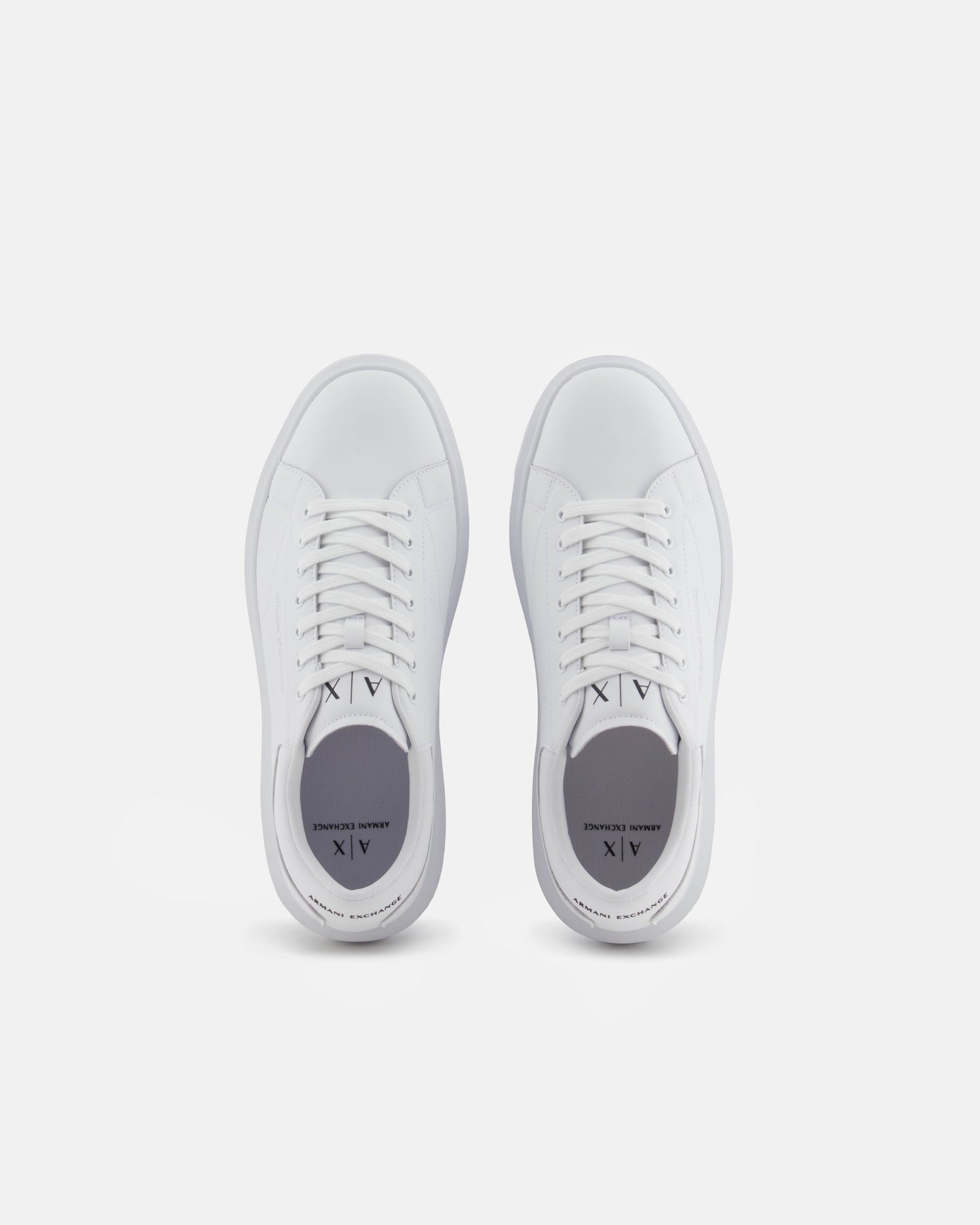 Mens Leather Sneakers - Optical White 00152